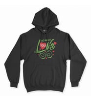 Do What You Love Siyah Kapşonlu Sweatshirt Hoddie