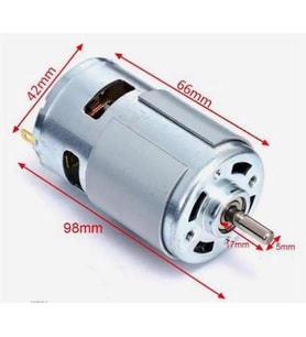 RS 775 DC Motor Rulmanlı 12-36 Volt 3000 RPM Şarjlı Matkap – CNC Motoru