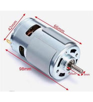 RS 775 DC Motor Rulmanlı 12-36 Volt 3000 RPM Şarjlı Matkap – CNC Motoru