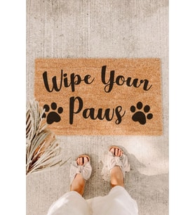 Wipe Your Paws Köpek Patili Kapı Önü Paspası Koko Paspas Dış Kapı Paspası Kapıönü Giriş Paspas
