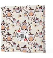 Baykuş 7 - Çizgisiz Yan Boyamalı Defter