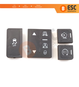Rang.e Rover Sport L494 Makyajsız Kasa için Konsol Düğme Kapağı ECO lu Versiyon