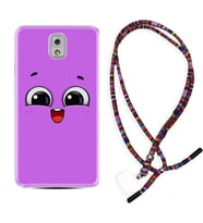 Samsung Note 3 4 5 8 9 20 Ultra 10 Lite Kılıf Boyun Asklı Rasta Silikon Purple Sweety 1717