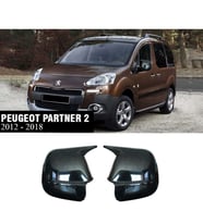 Peugeot Partner 2 Batman Yarasa Ayna Kapağı Piona Black ABS 2012-2018