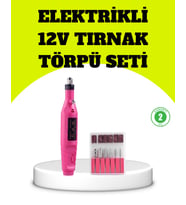 Northcity Elektrikli Manikür Pedikür Törpü Seti 6 Başlıklı - Salon Kalitesinde Tırnak Bakımı