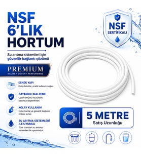 Nsf 6’Lık Su Arıtma Hortumu 5 Metre 608696155