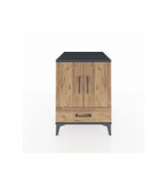 Kronos Komodin 2 Raflı Tek Çekmeceli 2 Kapaklı 60x59x80 Antrasit-Çam