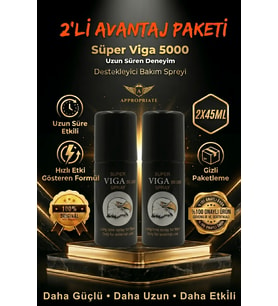2 Kutu Vıga 50000 Geciktrici Sprey 45 Ml