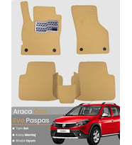 DACİA SANDERO (2012-2020) Uyumlu EVA Paspas Tam Set–Araca Özel,Su Geçirmez,Hızlı ve Kolay Montaj