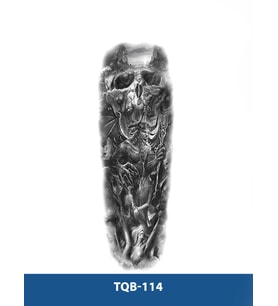 TQB-114 SAVAŞCI DESEN GEÇİCİ KOL DÖVMESİ-TATTO