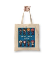 Blue Lock İcons Karakterler Anime Beyaz Bez Çanta Uzun Saplı Alışveriş Çantası Plaj Çantası