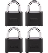 Master Lock Siyah Şifreli Kilit, Özelleştirilebilir Combo Asma Kilit, Kapalı Ve Açık Hava Koşulların