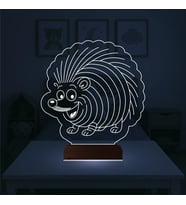 Luvivia Kirpi Tasarım 3D Lamba - Masa Gece Lambası
