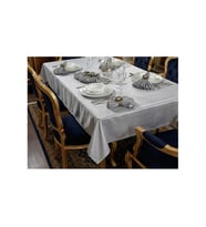 Kristal Monoray Kumaş Bej Sofra Takımı 8 Kişilik 160x220 Cm 17 Prç. 728 (Standart)
