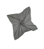 Mısırlı Eşarpları Queen Krep Düz Renk Eşarp 110x110 Cm (Gümüş)