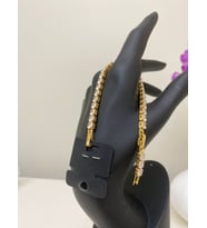 ÇELİK ZİRKON TAŞLI GOLD BİLEKLİK