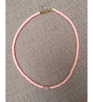 Pembe Kalp Boncuk Fimo Kolye Renkli Kadın Kolye PYTKFIMOKLYE0126