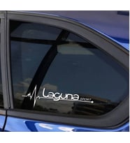 Laguna Yan Cam Sticker Oto Kapı Çıkartma Tuning oto 20 cm x 7 cm yazı 398