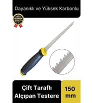 Üstün Kalite Dayanıklı Çelik Sivri Uçlu Çift Taraflı Ahşap Sunta Kesme Oygu Alçıpan Testere 150 mm