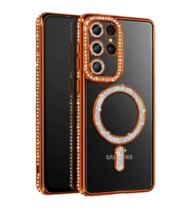 Samsung Galaxy S26 Ultra Joke Simli Magneticsafe Kılıf - Turuncu