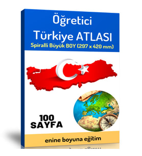 Öğretici Büyük Boy Türkiye ATLASI (100 Seçilmiş Harita)