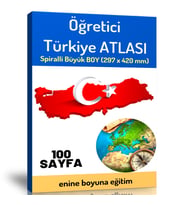 Öğretici Büyük Boy Türkiye ATLASI (100 Seçilmiş Harita)