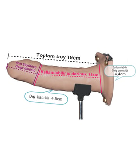 İçi boş belden bağlamalı penis Kemerli model