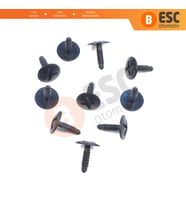 VW İçin 10 Adet Vidalı Far Tutucu Klipsi Siyah 7H0915450