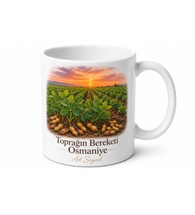 Osmaniye Yer Fıstığı Bahçesi Temalı Kupa Bardak Hediye Özel Tasarım