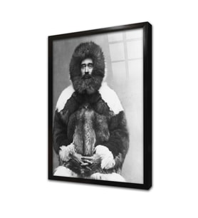 Robert Peary Çerçeveli Cam Tablo