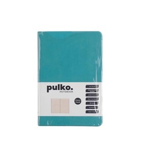 PULKO PND036 KLASİK SERT KAPAK 9x14cm 80gr.196 SAYFA TERMO DERİ ÇİZGİLİ NOT DEFTER - TURKUAZ
