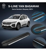 Dacia Sandero Stepway S-Line Premium Krom Yan Basamak   2021 Sonrası