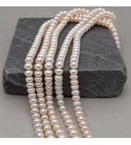 İnci Dizi Beyaz 7*5 mm – Doğal Doku Royal Seri (63304)