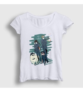 Presmono Kadın Beyaz All Anime Spy X Family T-Shirt 316889tt