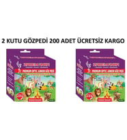 Zadem Anka Çocuk Göz Kapama Bandı 200 Adet 2 Kutu Ekonomik GÖZ PEDİ EMOJİLİ