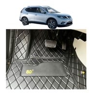 Nissan X-Trail 2014-2021 Arası Aracına Özel 5 Kişilik 8d Tek Katmanlı Havuzlu Paspas Takımı (Altın)