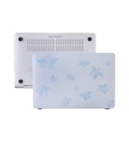 MacBook Air Kılıf HardCase TouchID A1932 A2179 A2337 Uyumlu Koruyucu Kılıf Flw05 (Açık Mavi)