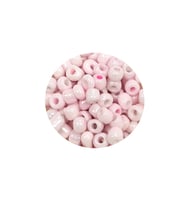 Dökme Cam Kum Boncuk Büyük Boy (6/0) 4 mm - 20 Gram - Toz Pembe - BNC077