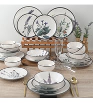 Keramika Çiçek Bahçesi Yemek Takımı 24 Parça 6 Kişilik 18938 -39-40-41-42-43-68