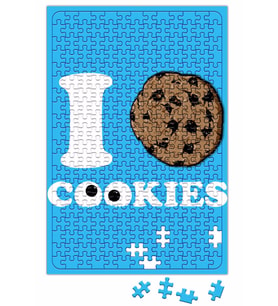 Cookie Monster Kurabiyeleri Severim Kurabiye Canavarı Puzzle