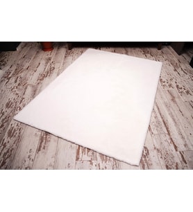 Tappeto Rex Dekoratif Post Peluş Halı Beyaz