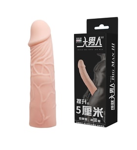 Pretty Love Big Men 6 Cm Dolgulu Realistik Penis Kılıfı Uzatmalı Prezervatif