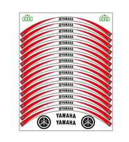 YAMAHA KIRMIZI BEYAZ UYUMLU REFLEKTÖRLÜ JANT ŞERİDİ