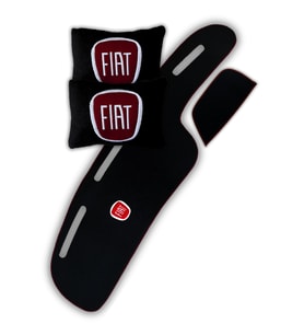 Fiat Tipo Tempra Uyumlu Torpido Koruma Halısı & 2’li Siyah Polar Araç Seyahat Boyun Yastığı