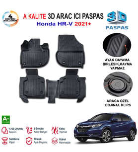 Honda HRV 3D Paspas Havuzlu Pro 2021 Sonrası