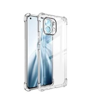 Coverzone Xiaomi Mi 11 Lite ile uyumlu K?l?f Z-Nitro Anti Shock Silikon Kapak Kamera Korumal? Anti?ok Airbag K�?e Korumal? Silikon ?effaf K?l?f