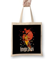 Brandon Ingram Vintage Art - Legend Basketball Gift Vintage Retro Style Bez Çanta Uzun Saplı