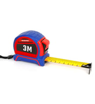 WORKPRO WP261040 3Mx16mm Naylon Kaplama Sarı Çift Taraflı Manyetik Çelik Şerit Metre 
