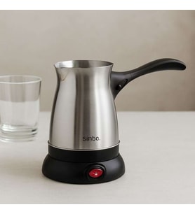Elektrikli Cezve Türk Kahvesi 500 ml 6 Fincan Çelik