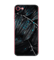 Apple iPhone 5 6 7 8 Plus Se XR Kılıf Desemli Silikon Foid Green 1643